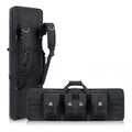 Wossspt Gun Bag Soft Double Gun Case for Outdoors Black 42 Inch