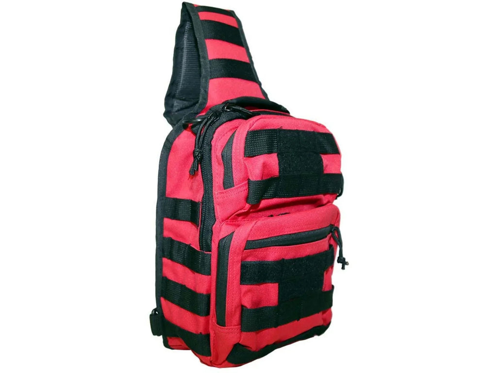 VISM Sling Utility Bag, Red/Black Trim,