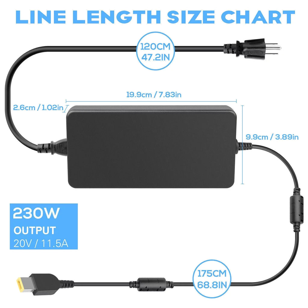 230W AC Adapter Charger for Legion 5 7 5P C7 S7 Y540 Y545 ADL230NDC3A