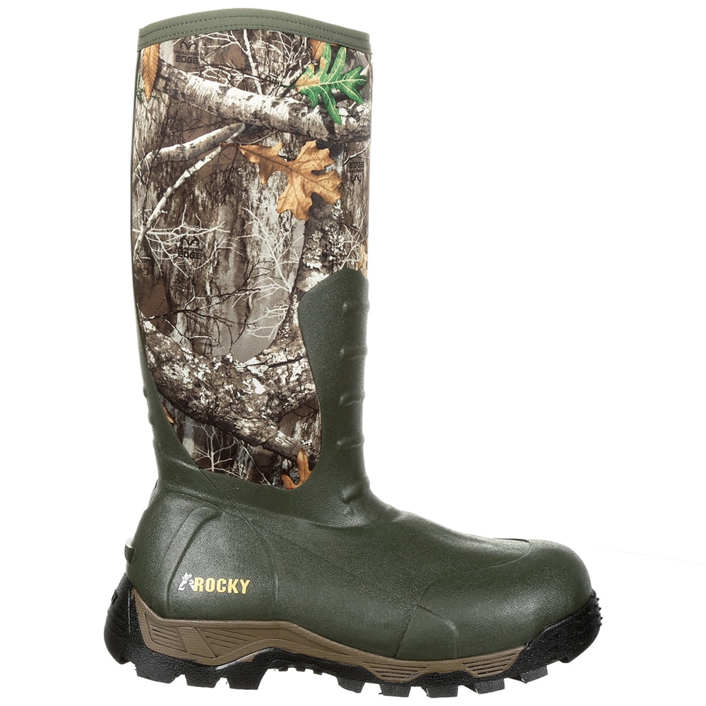 Rocky Mens Sport Pro 16 Inch Rubber Insulated Liquid Outdoor Casual Boots Mid Calf