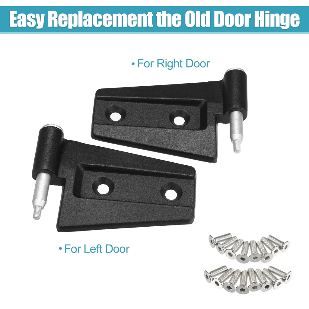 Unique Bargains 8pcs Door Hinge with Bolts for Jeep Wrangler JK 2007-2018 on Front Rear Left Right Upper Door