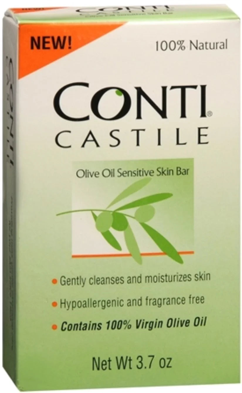 Conti Castile Olive Oil Soap 4 oz (Pack of 4)