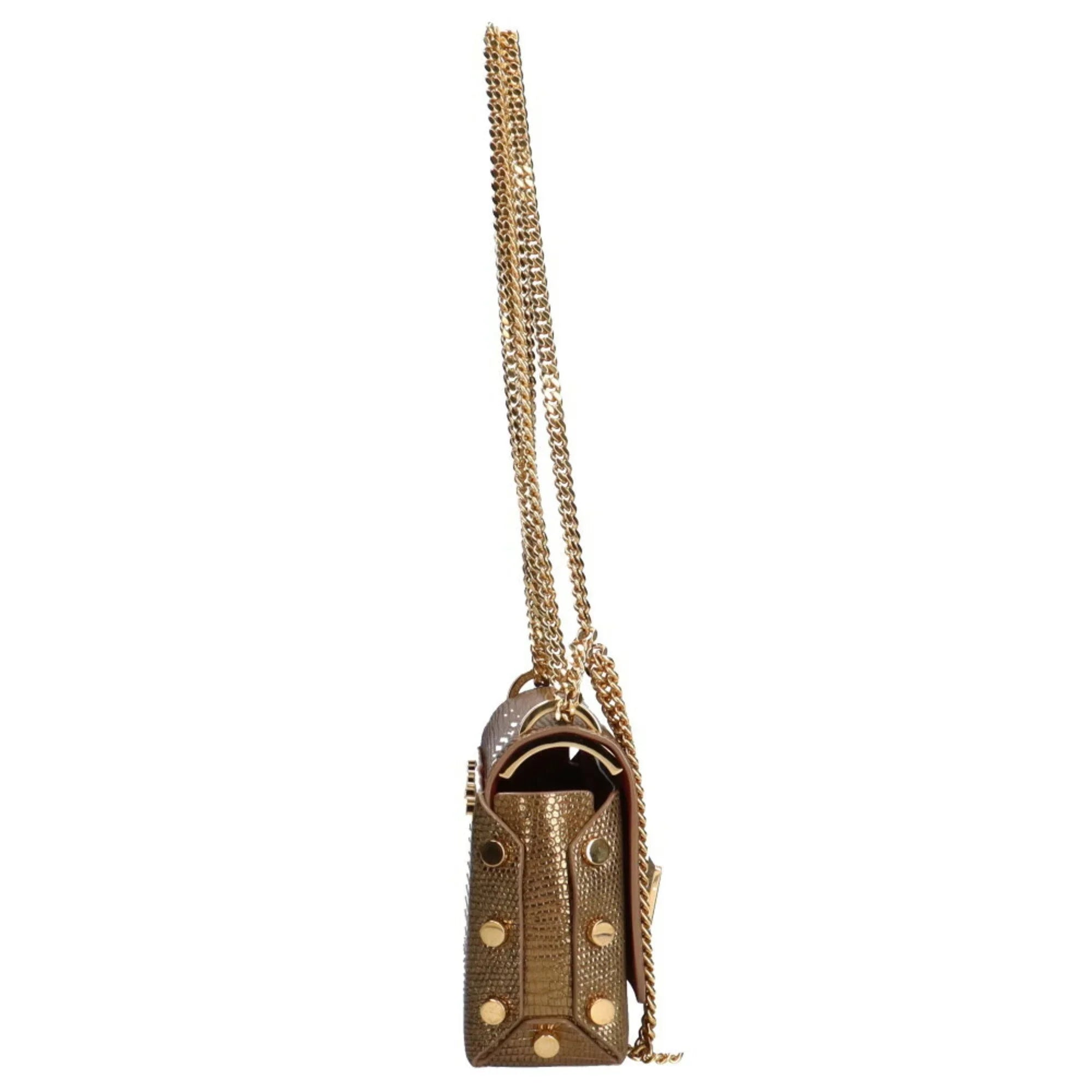 Pre-Owned Jimmy Choo Chain Shoulder Bag Leather Gold Women's (Fair)