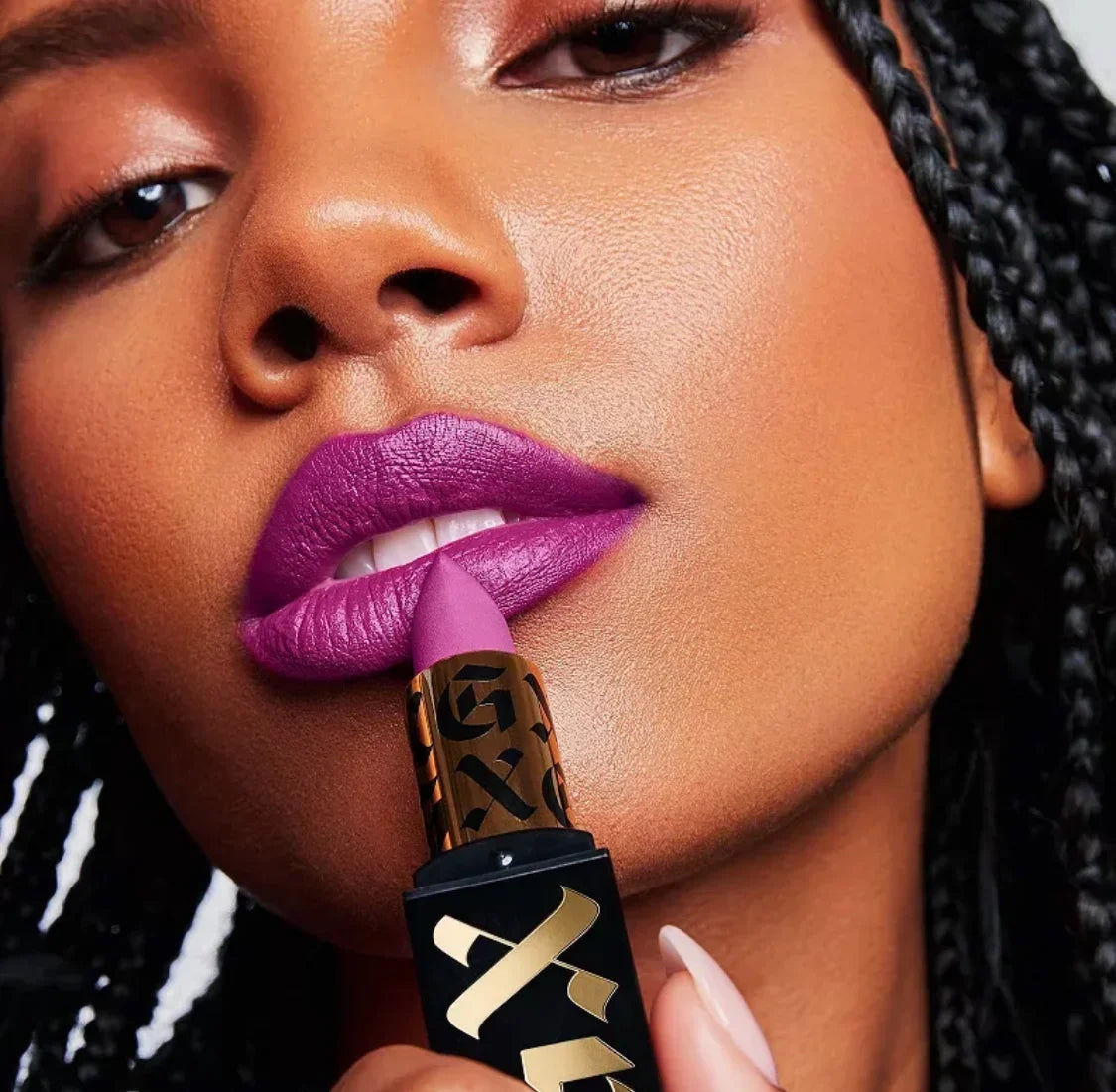 GXVE by Gwen Stefani High Capability Matte Lipstick - 80's Me - Bright Plum