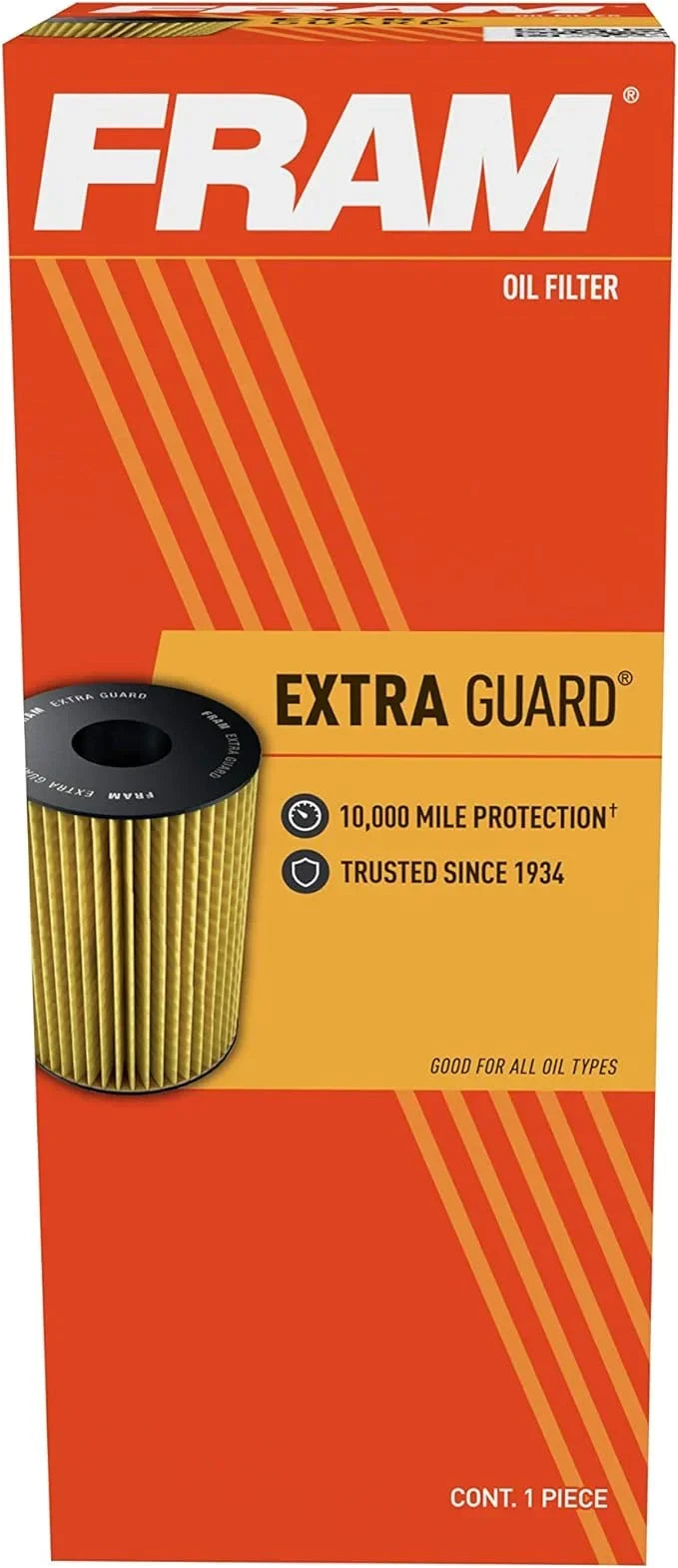 Fram Extra Guard CH11038, 10K Mile Change Interval Cartridge Oil Filter