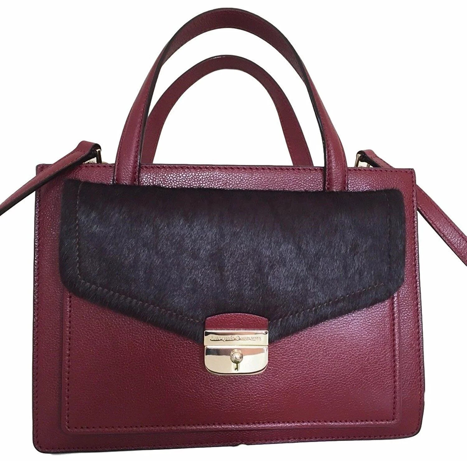 Kate Spade Red Aubergine Hyde Place Small Zarinah Handbag