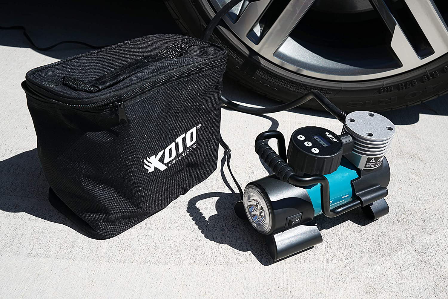 Koto 12V DC Air Compressor Pump, Digital Tire Inflator