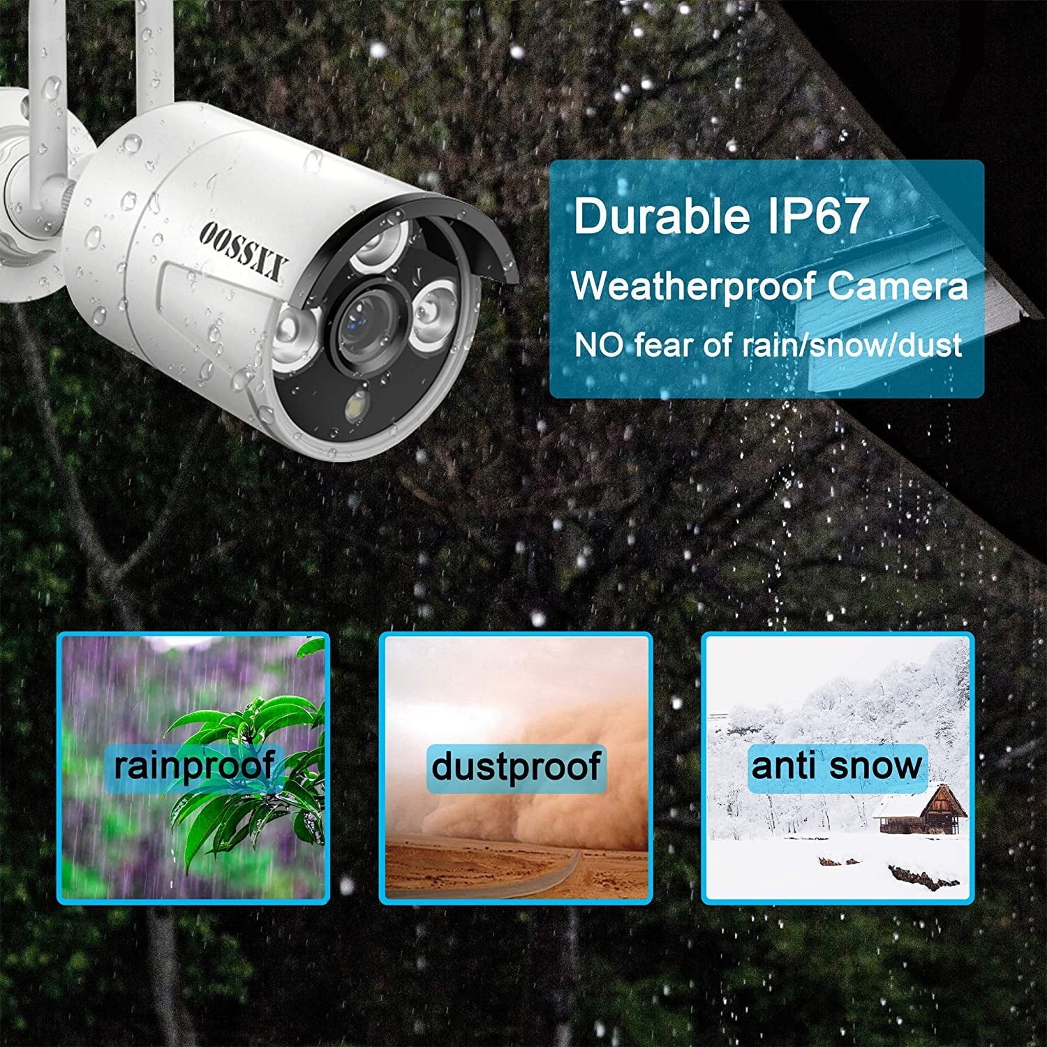 【8CH Expandable·Audio】 All in One Monitor Wireless Security Camera System,Home Surveillance Video Camera Kits with 10" HD Monitor Outdoor/Indoor CCTV WiFi Cameras,1TB HDD, Fluid View