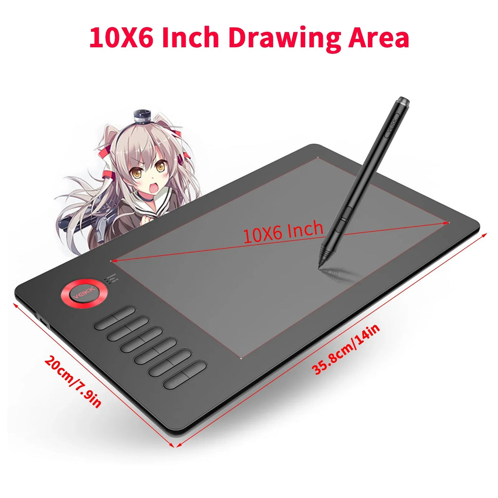 Tablet,A15 Tablet Battery-free Pen 8192 Sensitivity With Mobile pc Pc 5080lpi Resolution Tablet 8192 Sensitivity Battery-free Windows Android Pc 12 5080lpi Party Favors Party Props Women Men