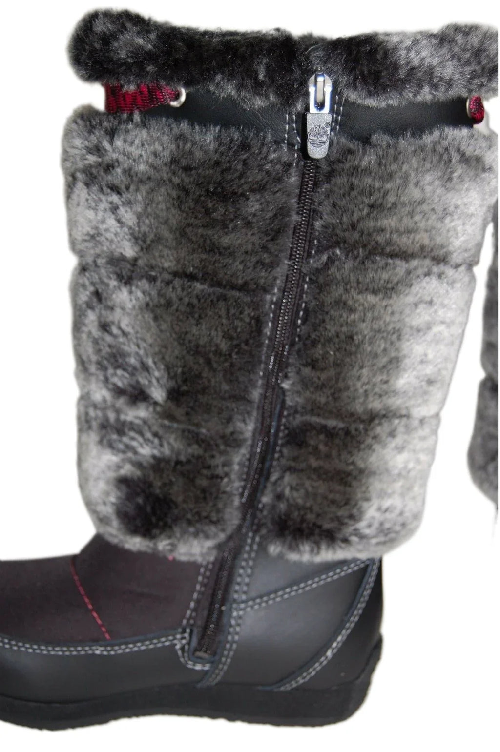 Timberland Preschool Youth Winterberry Tall Fur Medium Boot Black 59794 size 13.5 US