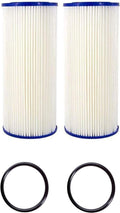 FXHSC 10" X 4.5" Whole House Fluid Filter, Compatible With FXHSC, R50-BBSA, R50-BB And WFC3001, American Plumber W50PE, GXWH40L (Pack Of 2)