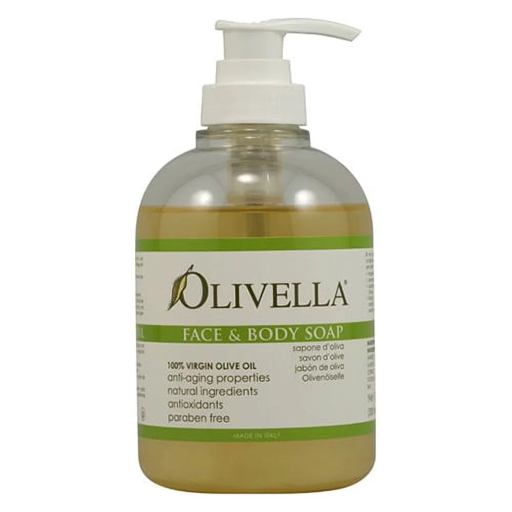 Olivella Virgin Olive Oil Face And Body Liquid Soap - 10.14 Oz, 3 Pack