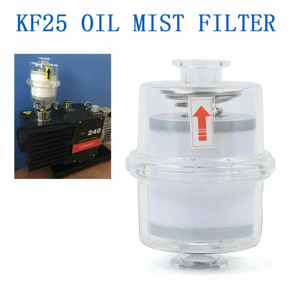 fit Vacuum Pump Fume Separator Exhaust Filter KF25 Interface Oil Mist Filter