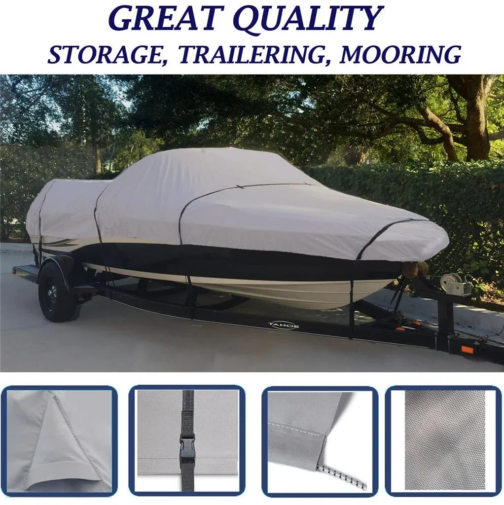 BOAT COVER Compatible for REINELL/BEACHCRAFT 170 MIRAGE I/O 1988-1994 STORAGE, TRAVEL, LIFT