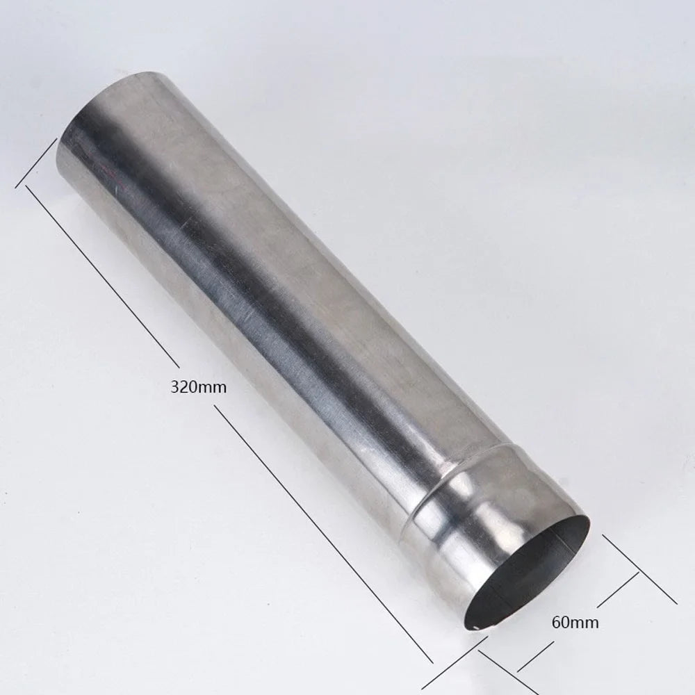 moobody Stainless Steel Net Tube Camping Heating Stoves Chimney Accessory, Portable Tent Firewood Stove Chimney Bent and Straight Tube, for Camping