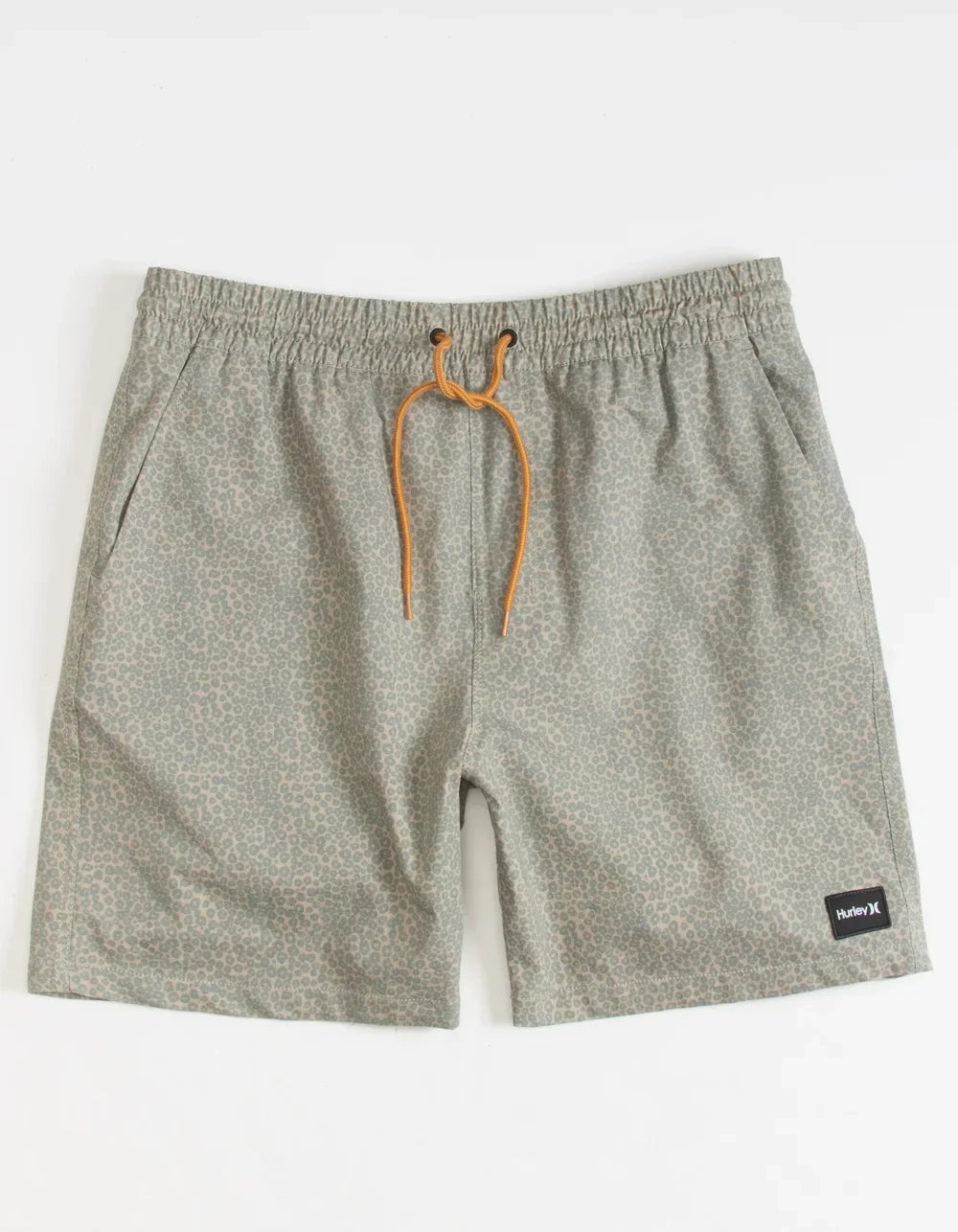 Hurley Men's Phantom Naturals II 18' Volley Shorts - Gold Leopard -(Small)