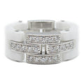 Pre-Owned CARTIER Mayon PANTHERE diamond ring Ring White Clear K18WG(WhiteGold) diamond White Clear (Good)