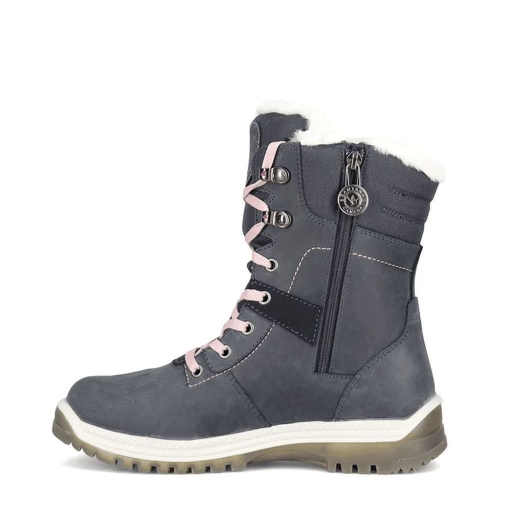 Santana Canada Women's May Liquid Non-Slip Outsoles Side-Zip Round Toe Boots, Night/Peony, Size 7 (M)