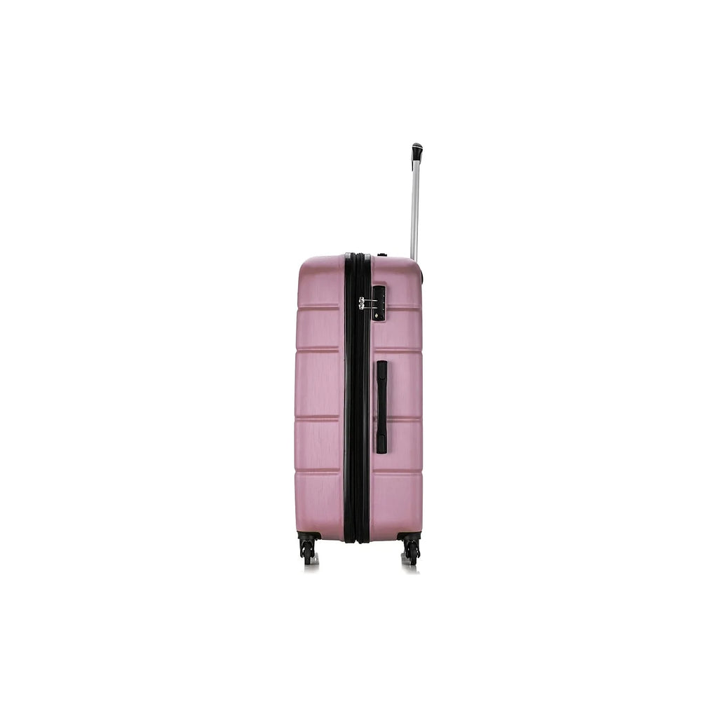 DUKAP RODEZ 3-Piece Plastic Luggage Set Rose Gold (DKRODSML-ROS)
