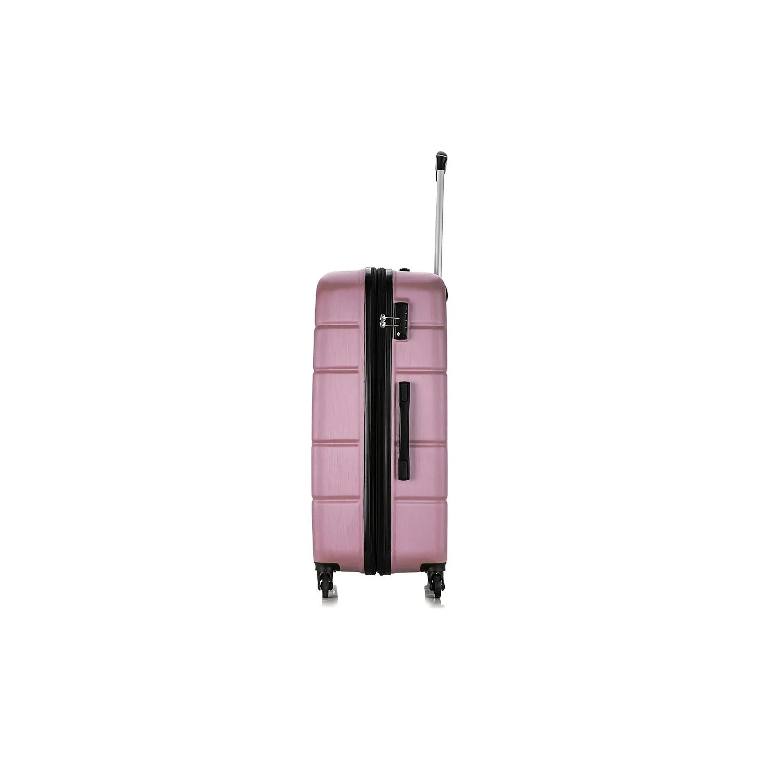 DUKAP RODEZ 3-Piece Plastic Luggage Set Rose Gold (DKRODSML-ROS)
