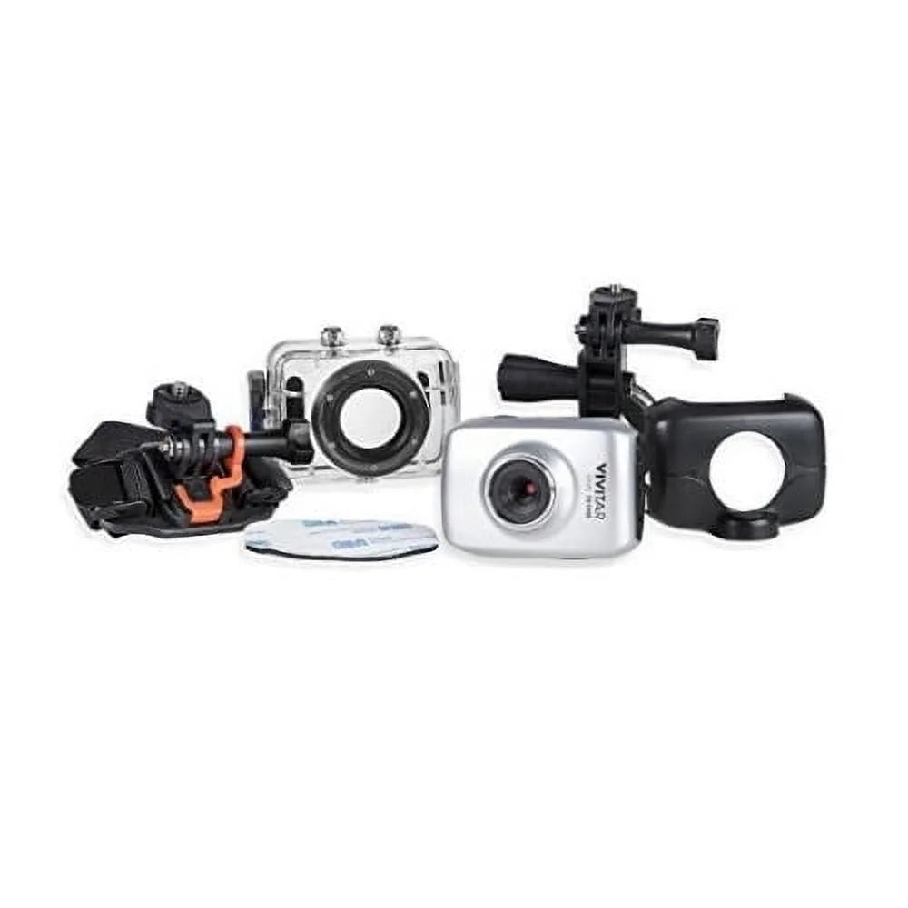 Vivitar DVR781HD Action Cam with Fluid Case and 50-In-1 Action Camera Kit