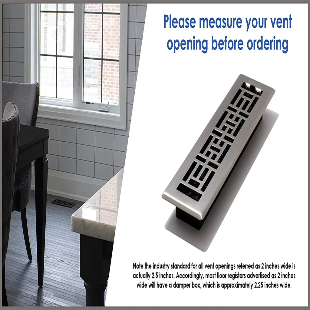 Floor Register, Rubbed Bronze Finish