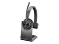 Poly Voyager 4310 USB-AHeadset + BT700 dongle TAA - Google Assistant, Siri - Mono - USB Type A - Wired/Wireless - Bluetooth - 164 ft - 20 Hz - 20 kHz - On-ear, Over-the-head - Monaural - Supra-aura...