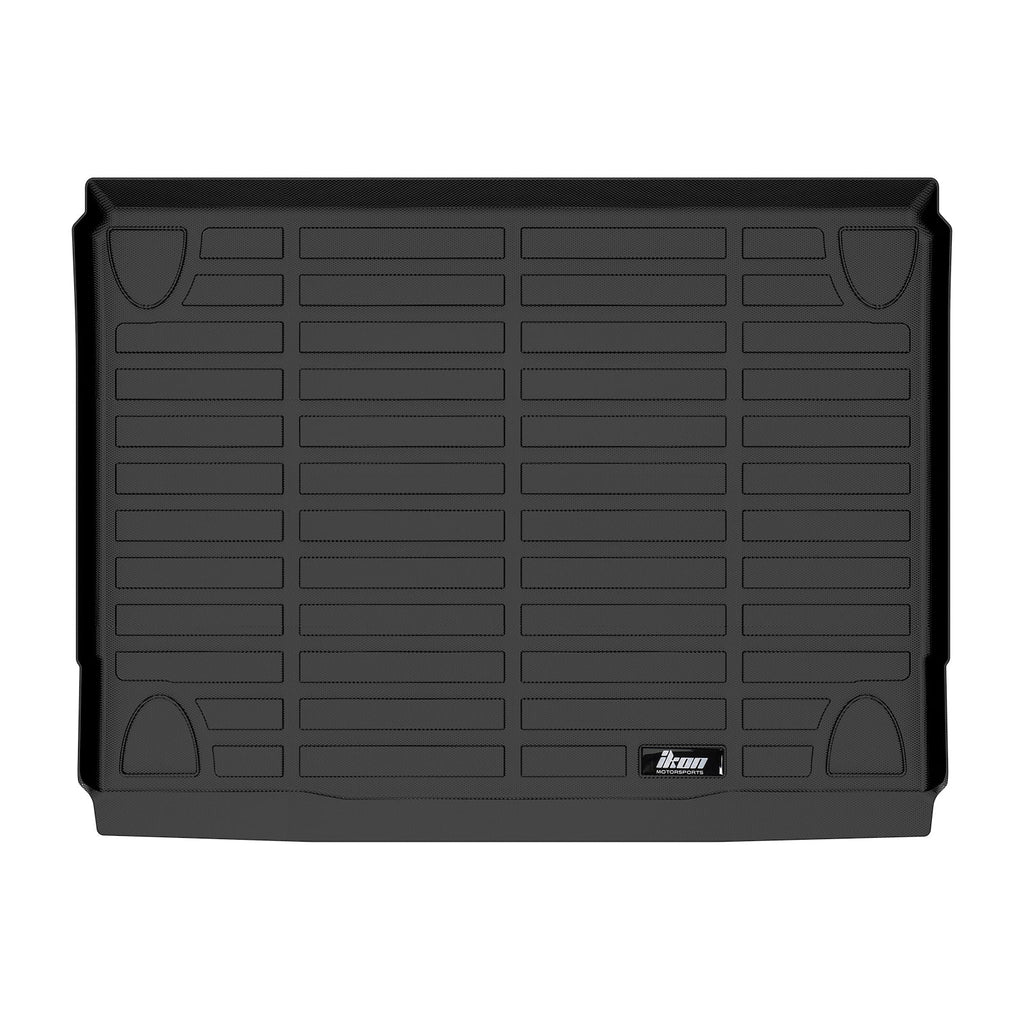 Ikon Motorsports Trunk Mat Compatible With 2021-2023 Ford Bronco 4-Door, Black Car Auto TPE 3D Molded Rear Cargo Cover All Weather Boot Liner Protector Pad