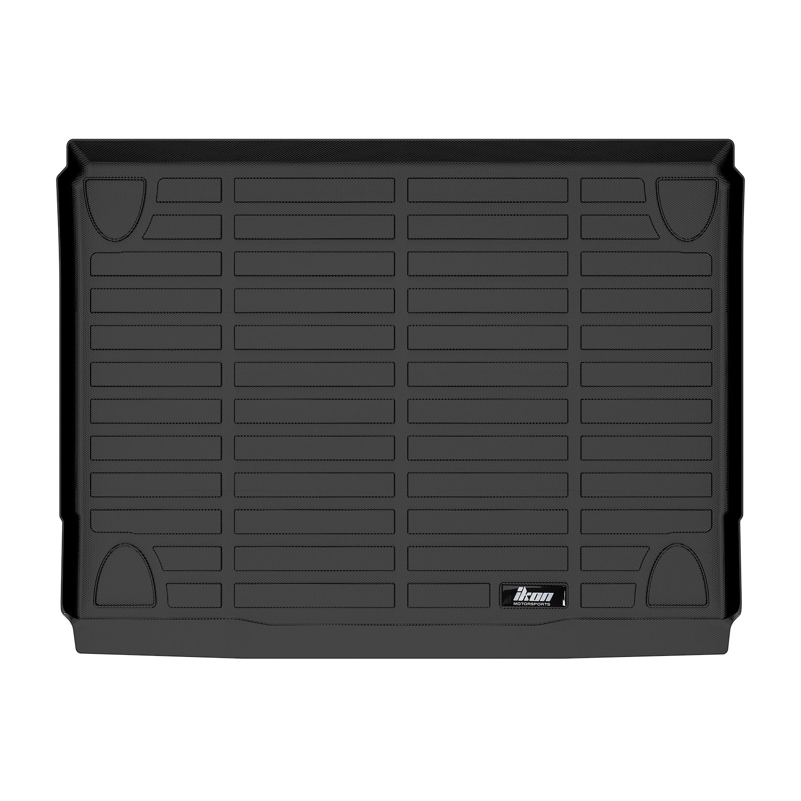 Ikon Motorsports Trunk Mat Compatible With 2021-2023 Ford Bronco 4-Door, Black Car Auto TPE 3D Molded Rear Cargo Cover All Weather Boot Liner Protector Pad