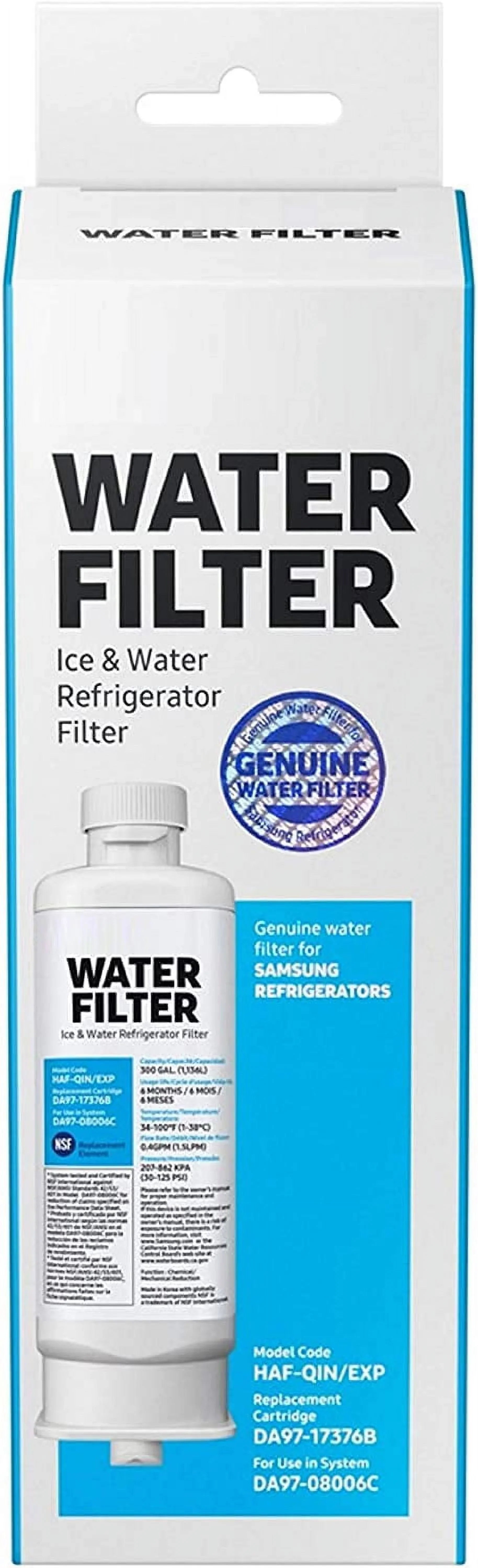 Samsumg DA97-17376B DA9717376B Refrigerator Fluid Filter Replacement for HAF-QIN/EXP, HAF-QIN RF23M8070SG,3-Pack (Packaging May Vary)