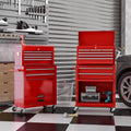 LoLado 8 Drawer Rolling Tool Chest with Wheels, High Capacity Tool Storage Cabinet & Tool Box Cart, Lockable Rolling Tool Chest with Drawers, Toolbox Organizer for Garage Warehouse Workshop - Red