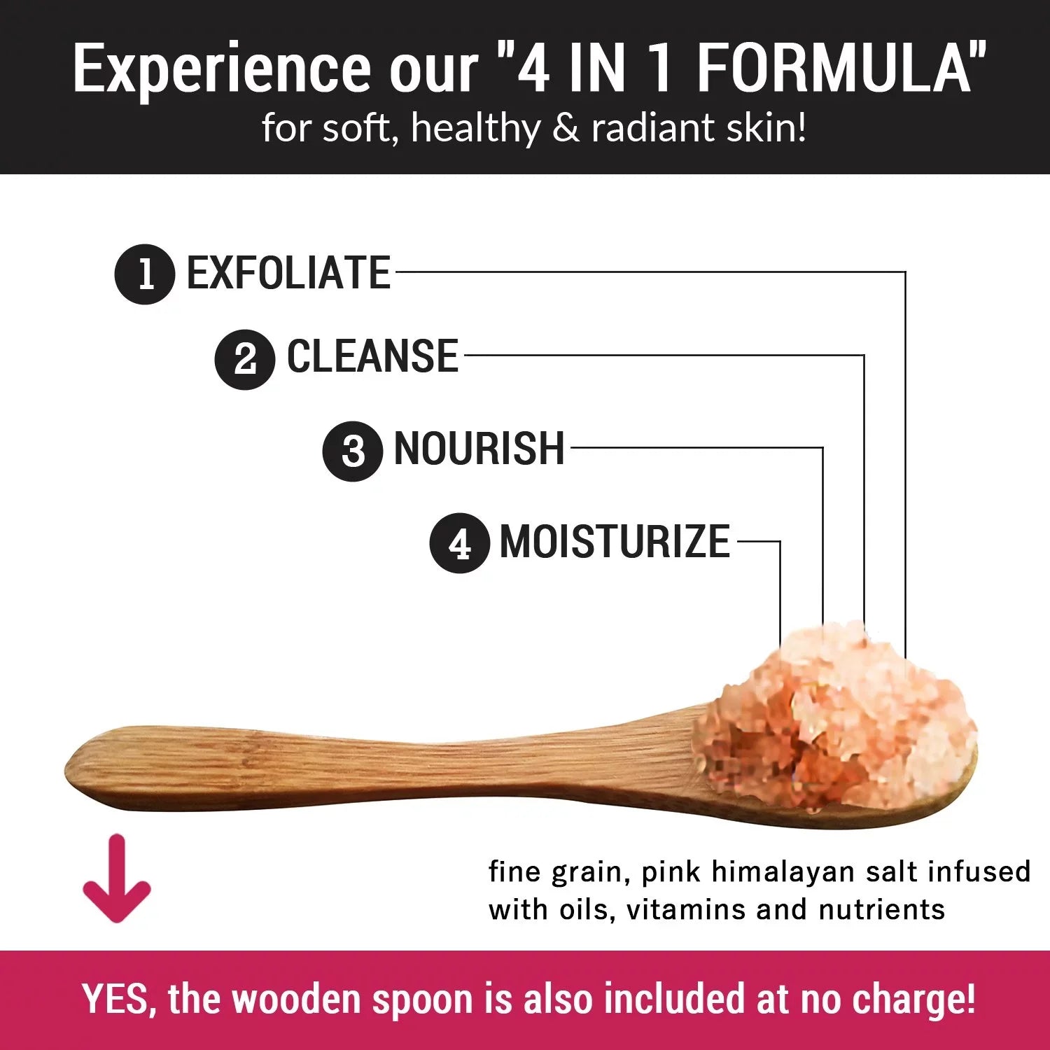 pureSCRUBS Premium Pink Himalayan Salt Body Scrub Set- Large 16oz CUCUMBER BODY SCRUB - Second-hand With Organic Essential Oils & Nutrients + FREE Wooden Spoon, Loofah & Mini Exfoliating Bar Soap