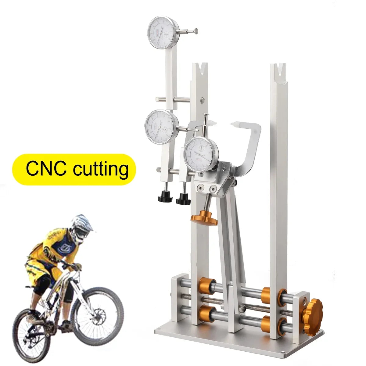 TABODD Professional Bicycle Wheel Truing Stand With Dial Indicator Gauge Set Adjustment Rims MTB Road Bike Wheel Repair Tools