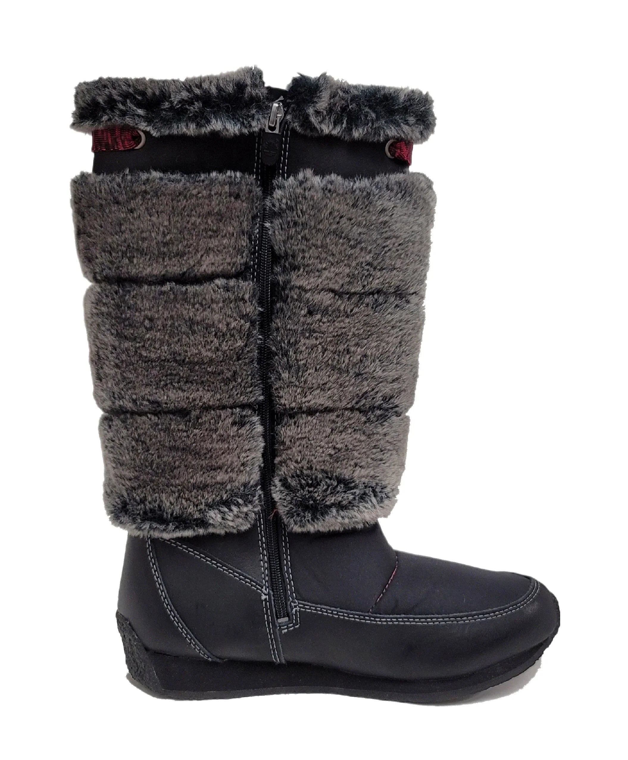 Timberland Preschool Youth Winterberry Tall Fur Medium Boot Black 59794 size 13.5 US