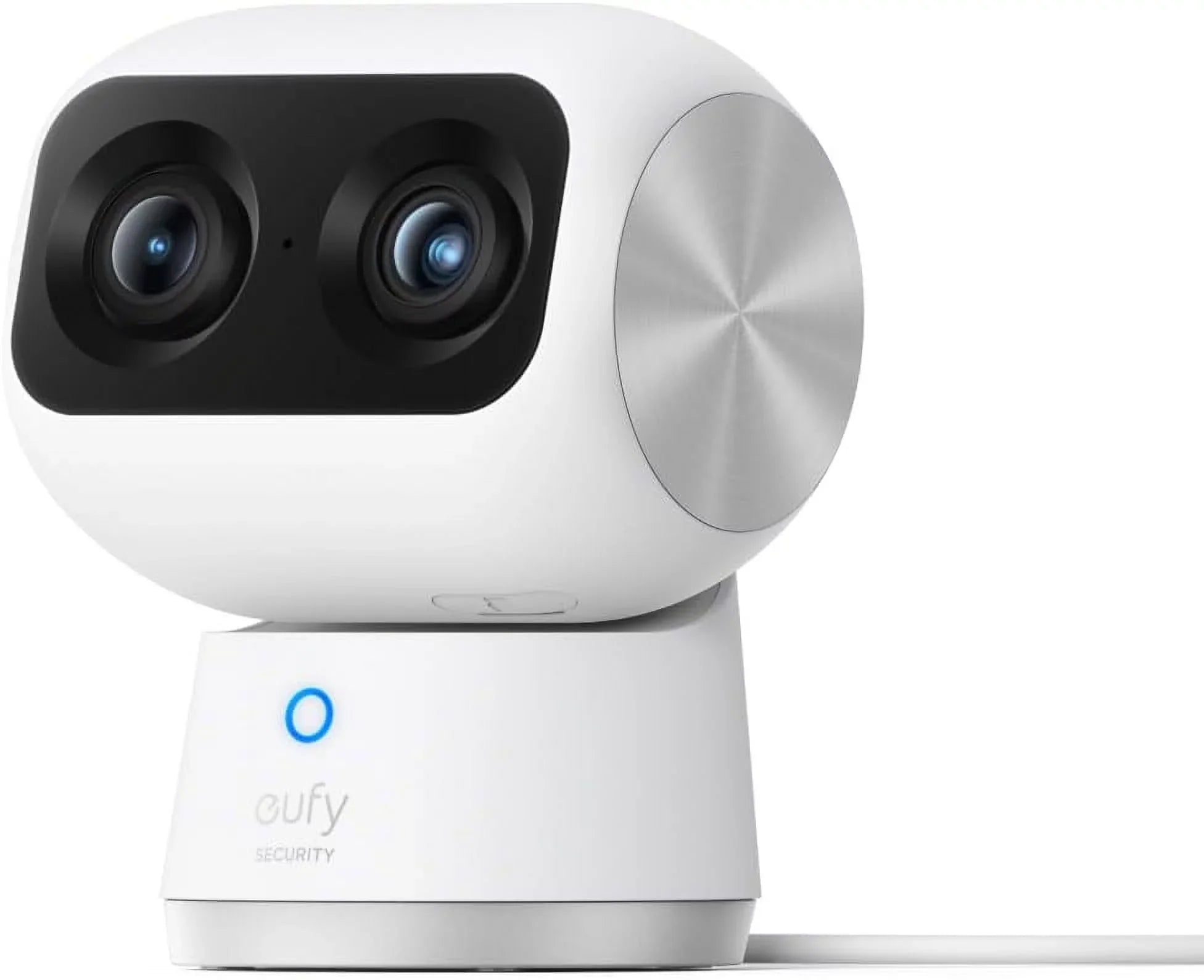 eufy Security Indoor Cam S350, Dual Cameras, 4K UHD Resolution Security Camera with 8× Zoom and 360° PTZ, Human/Pet AI, Ideal for Baby Monitor/Pet Camera/Home Security, Dual-Band Wi-Fi 6