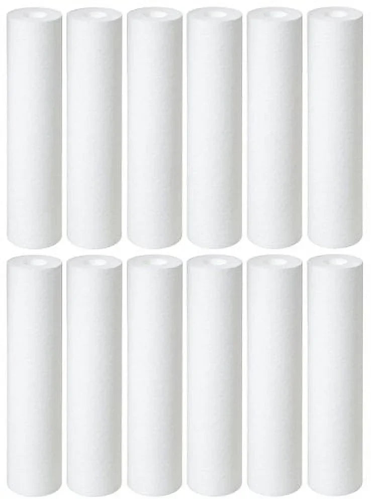 1 Micron 10" inch x 2.5" inch Sediment Filter 12 pack by CFS