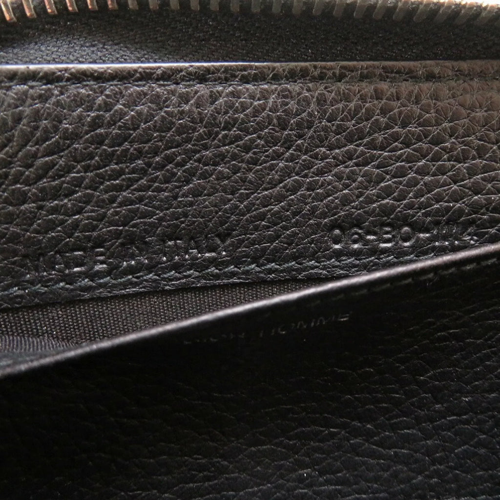 Pre-Owned Dior Homme Leather Black Men's Round Coin Case (Good)