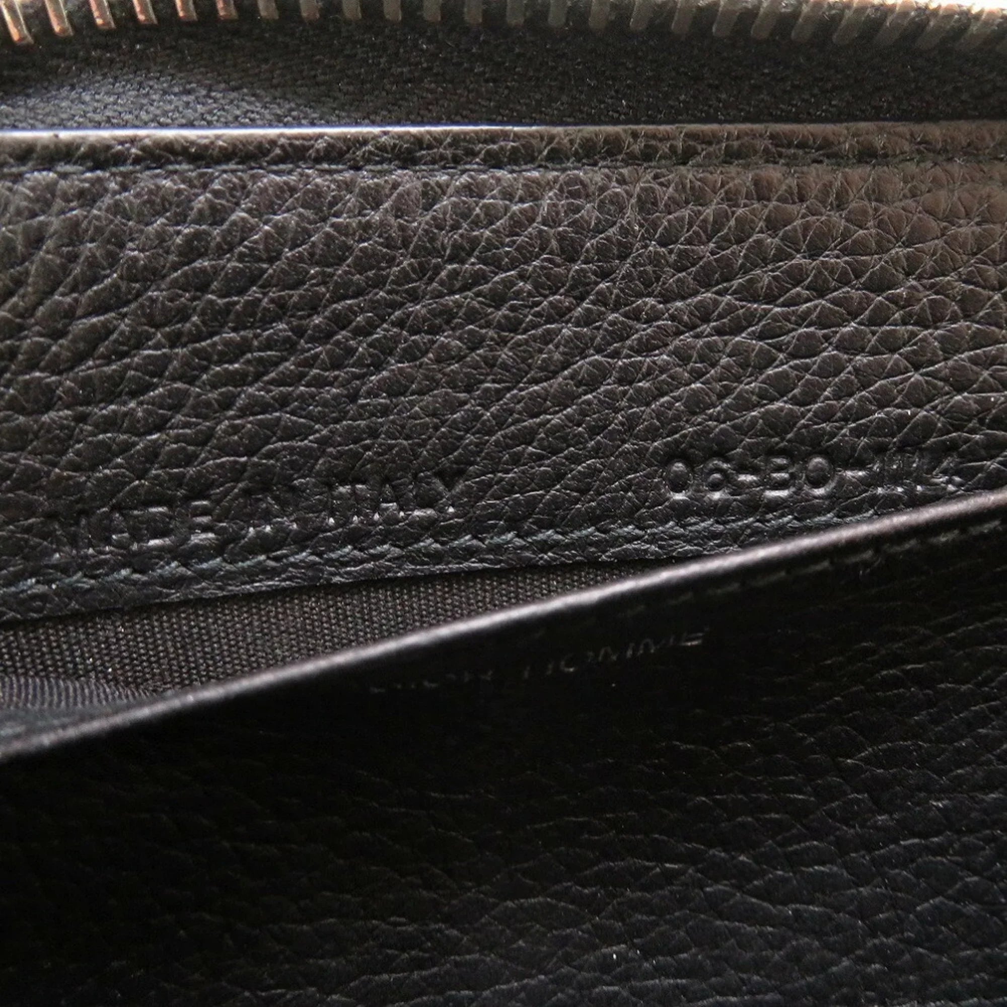 Pre-Owned Dior Homme Leather Black Men's Round Coin Case (Good)