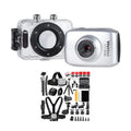 Vivitar DVR781HD Action Cam with Fluid Case and 50-In-1 Action Camera Kit