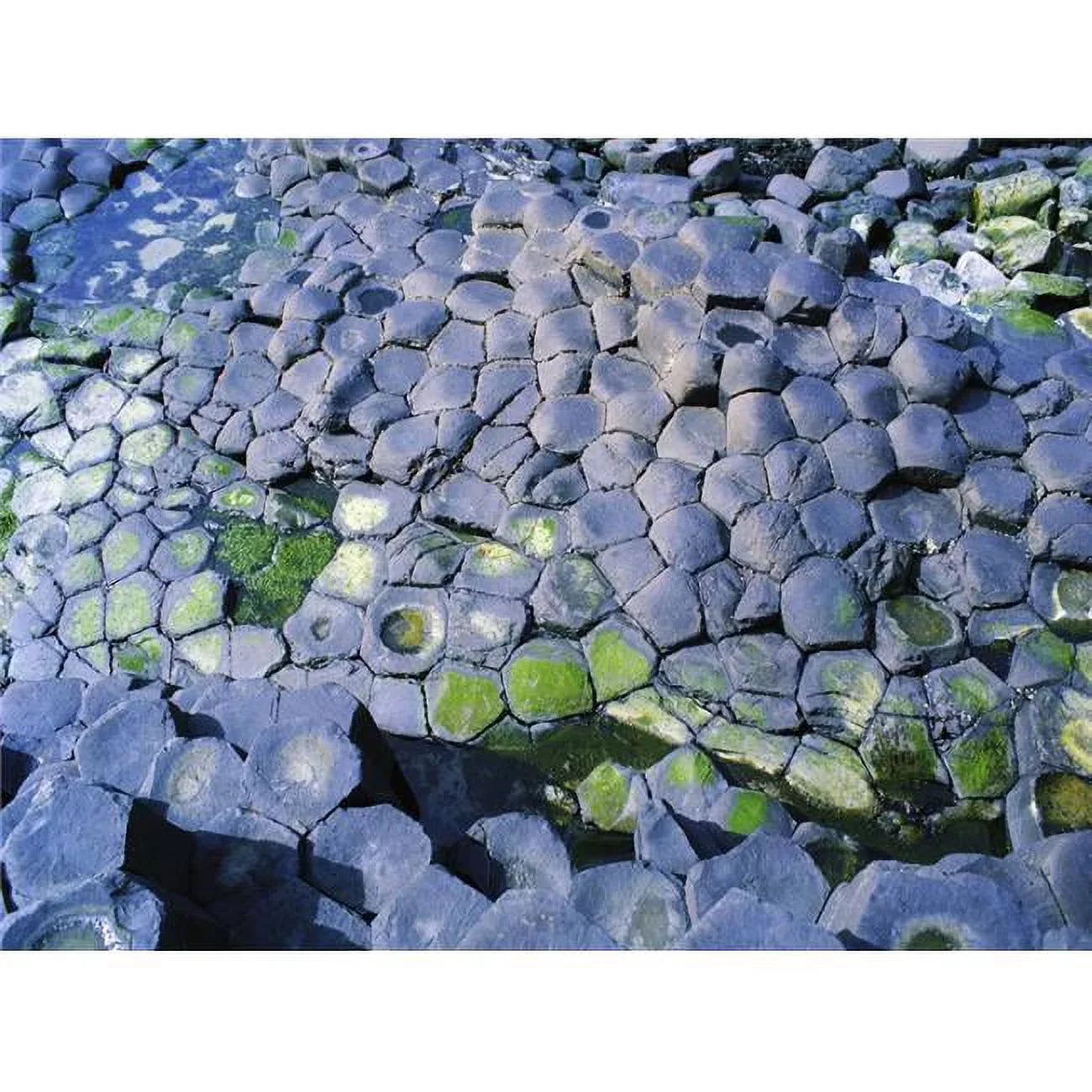 Giants Causeway Co Antrim Ireland - Area Designated A Unesco World Heritage Site with Basalt Columns Poster Print by The Irish Image Collection, 34 x 26 - Large