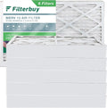 Filterbuy 10x18x4 MERV 13 Pleated HVAC AC Furnace Air Filters (6-Pack)