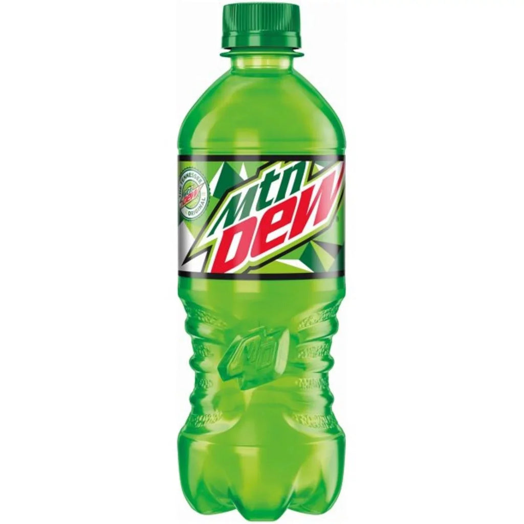Mountain Dew Soda Pop 20oz Bottles, Quantity of 8