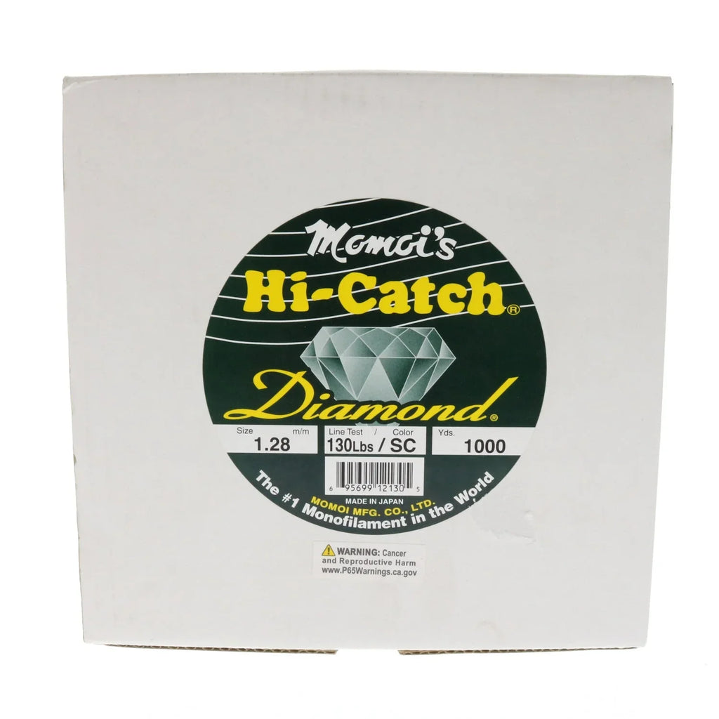 Momoi's Hi-Catch Diamond Fishing Line 130lbs 1000yds Special Clear - Ships same day before 2pm PST.