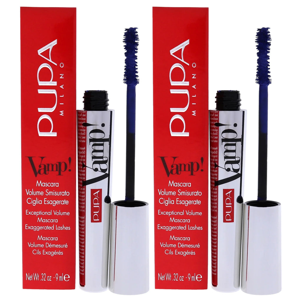 Pupa Milano Vamp! Mascara - 300 Deep Night - Pack of 2 , 0.32 oz Mascara