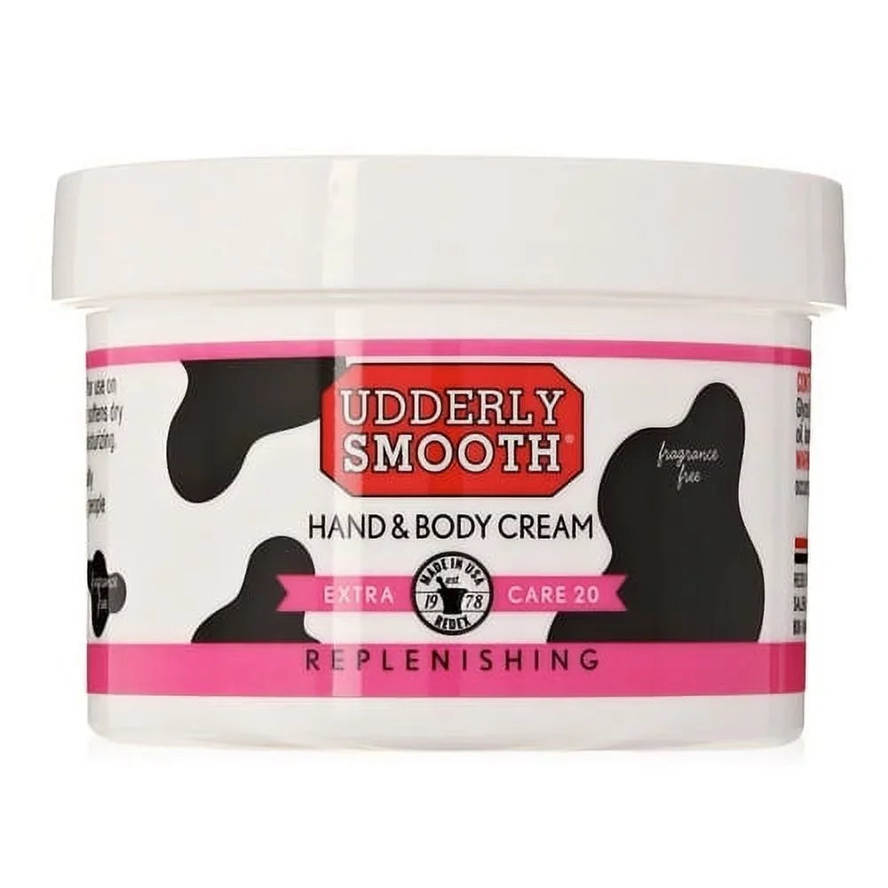 Udderly Smooth Extra Care 20 Replenishing Hand And Body Cream, 8 Oz, 6 Pack