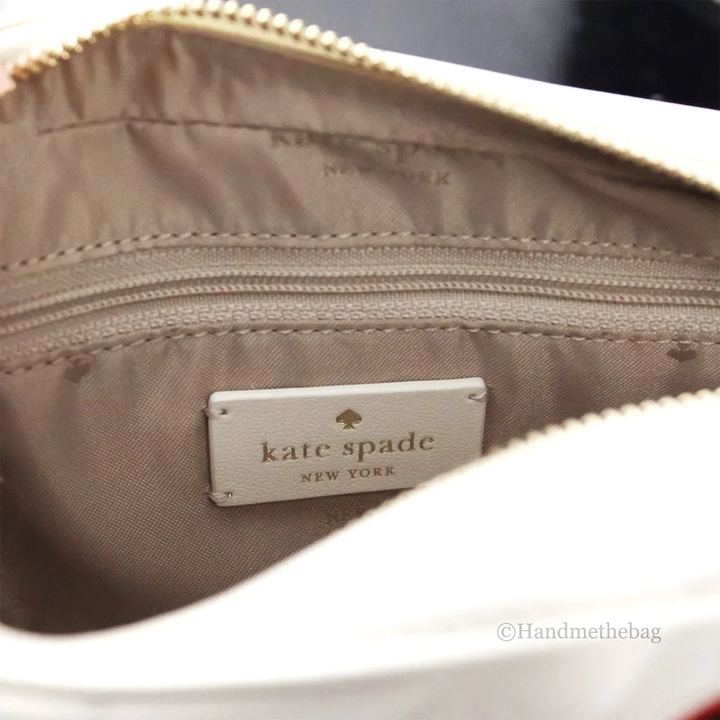 Kate Spade Carey Mini Parchment Quilted Smooth Leather Camera Crossbody Handbag