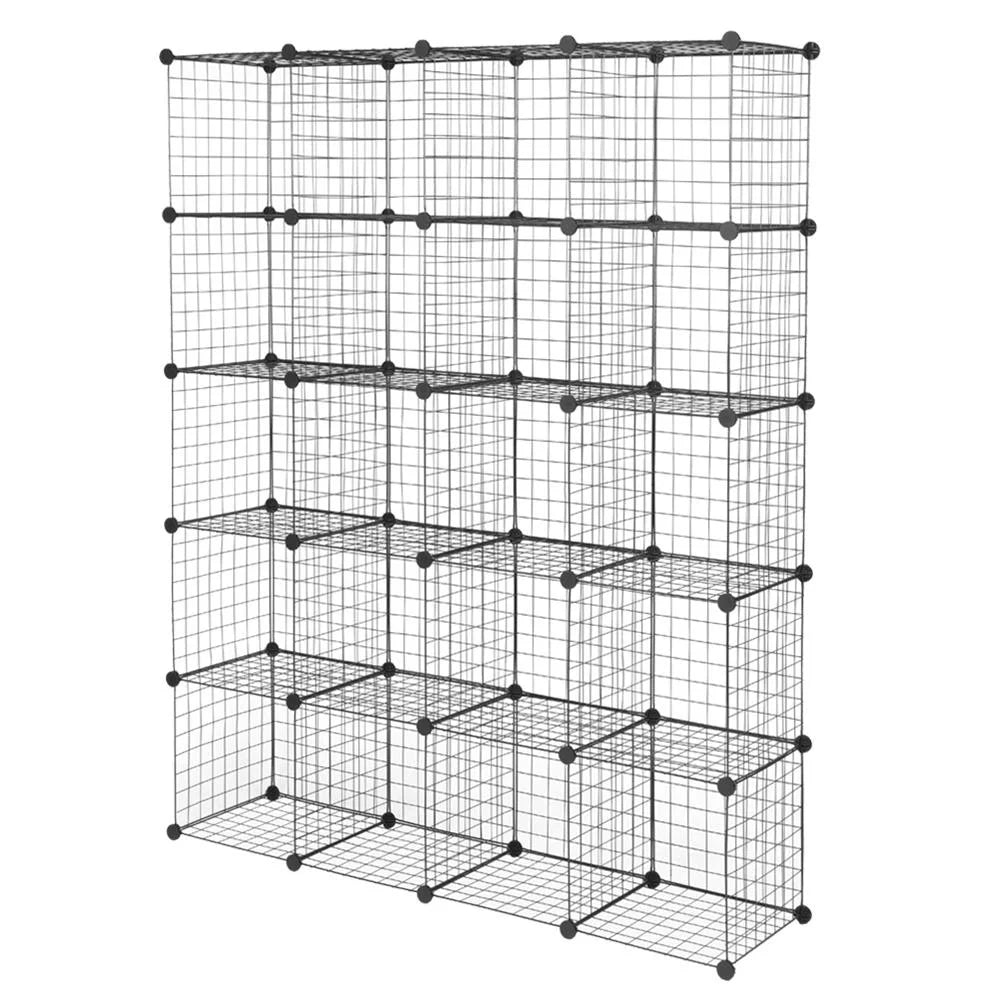 Winado 20-Cube Organizer Stackable Plastic Storage Shelves Design Multifunctional