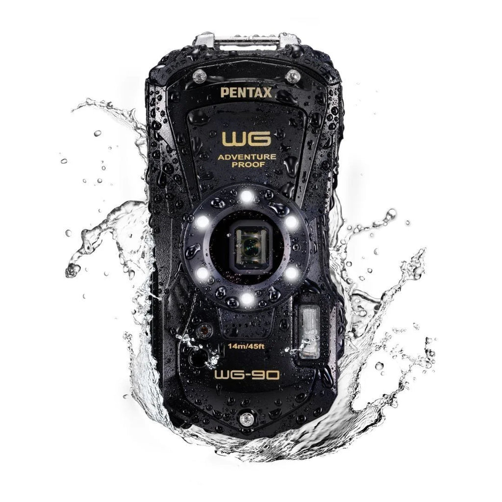 Ricoh Imaging PENTAX WG-90 All Weather Adventure Compact Camera with Tough Body Construction, Exceptional Image Quality and Liquid Shooting Mode (Black)