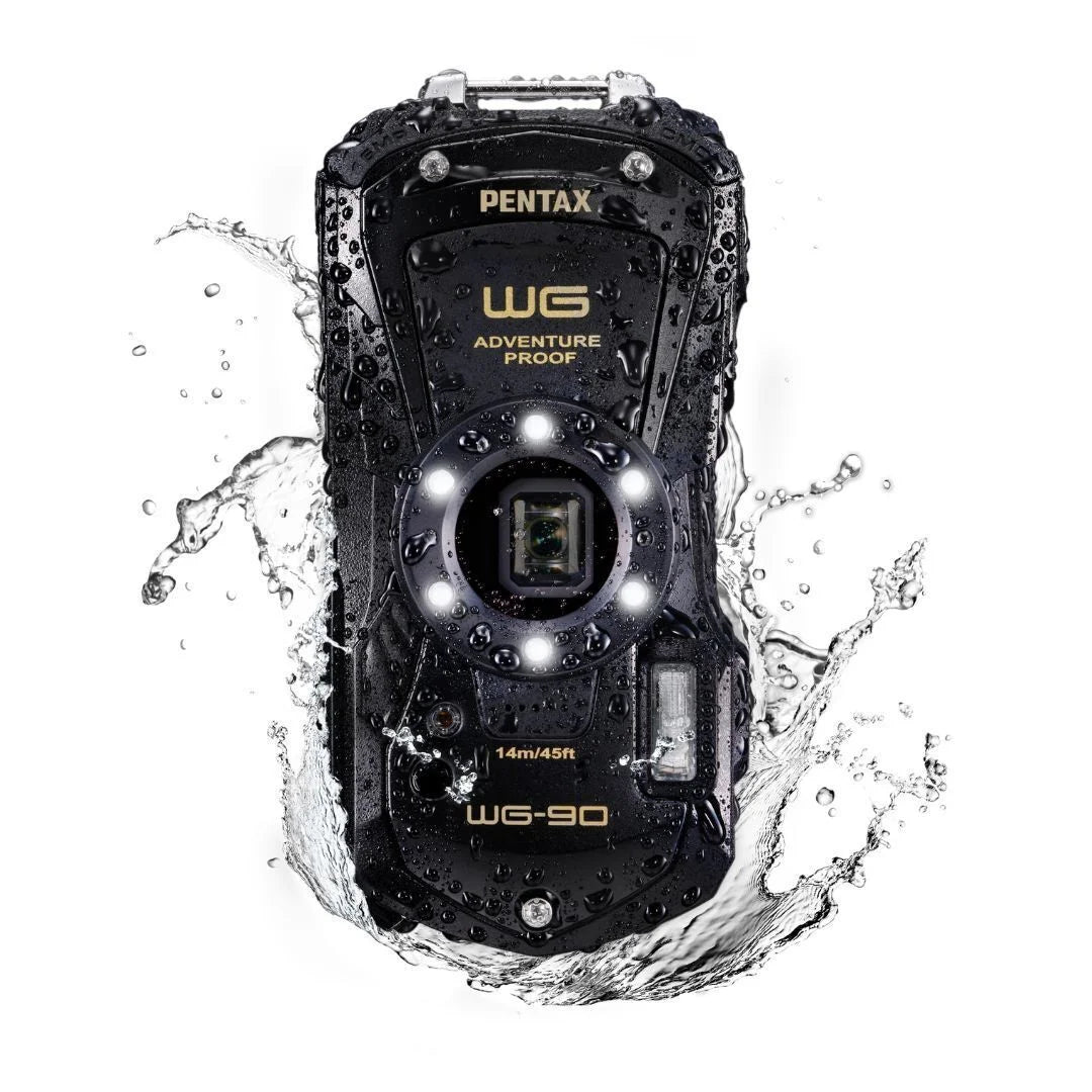 Ricoh Imaging PENTAX WG-90 All Weather Adventure Compact Camera with Tough Body Construction, Exceptional Image Quality and Liquid Shooting Mode (Black)