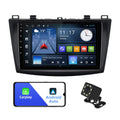 Android 10 Double Din Car stereo for Mazda 3 2010 2011 2012 2013 with 9 Inch Display Radio Built-in Wireless Carplay/Android Auto/GPS/Bluetooth/FM/AUX-in/Steering Wheel Control Backup Camera 2+32G